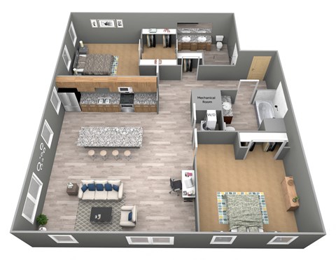 Olive - 3D - Vivere Floor Plan